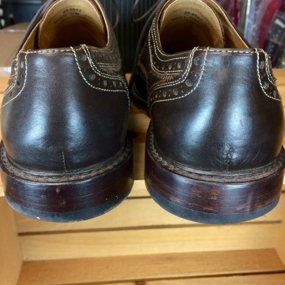 Johnston & Murphy Dark Brown Textured Wingtip Derby main image 9